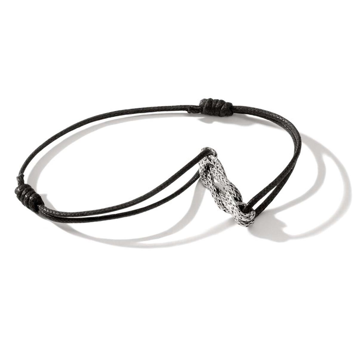 Michael Kors Women's Custom Kors Sterling Silver Cord Bracelet - Macy's